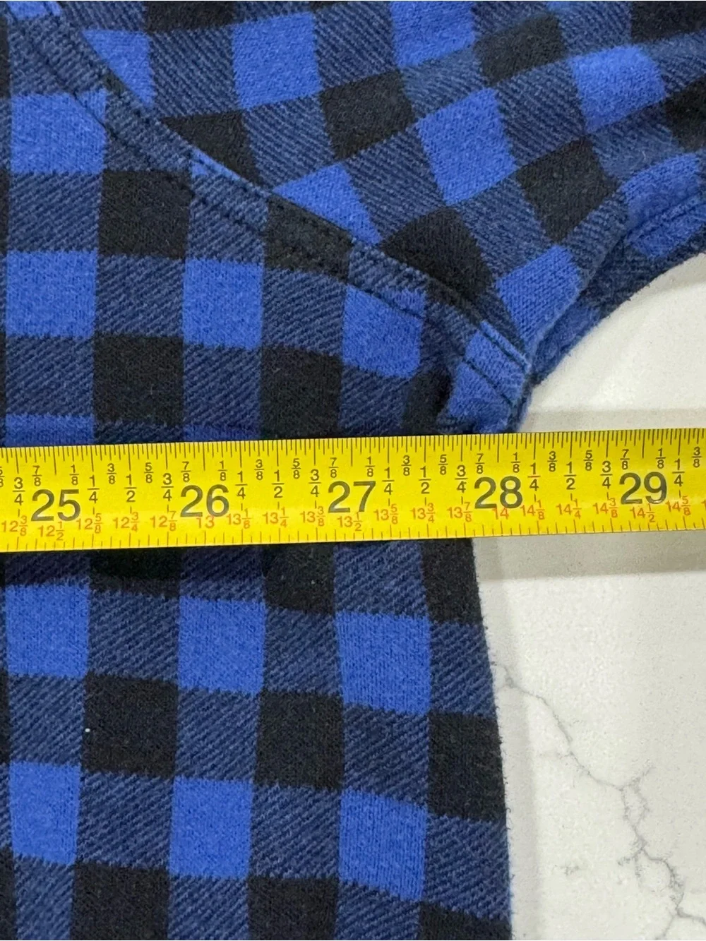 Vintage Polo Ralph Lauren Half Button Flannel Pullover Blue Plaid Mens Size 3XLT